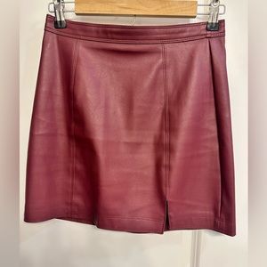 Altar’d State plum faux leather skirt